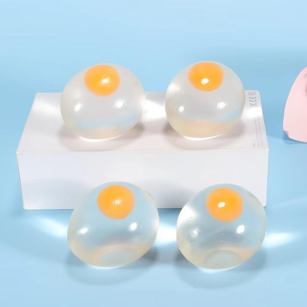 Simulation Egg Egg Fidget Toy Transparent Simulation Egg Squishy Toy  Kids Gift