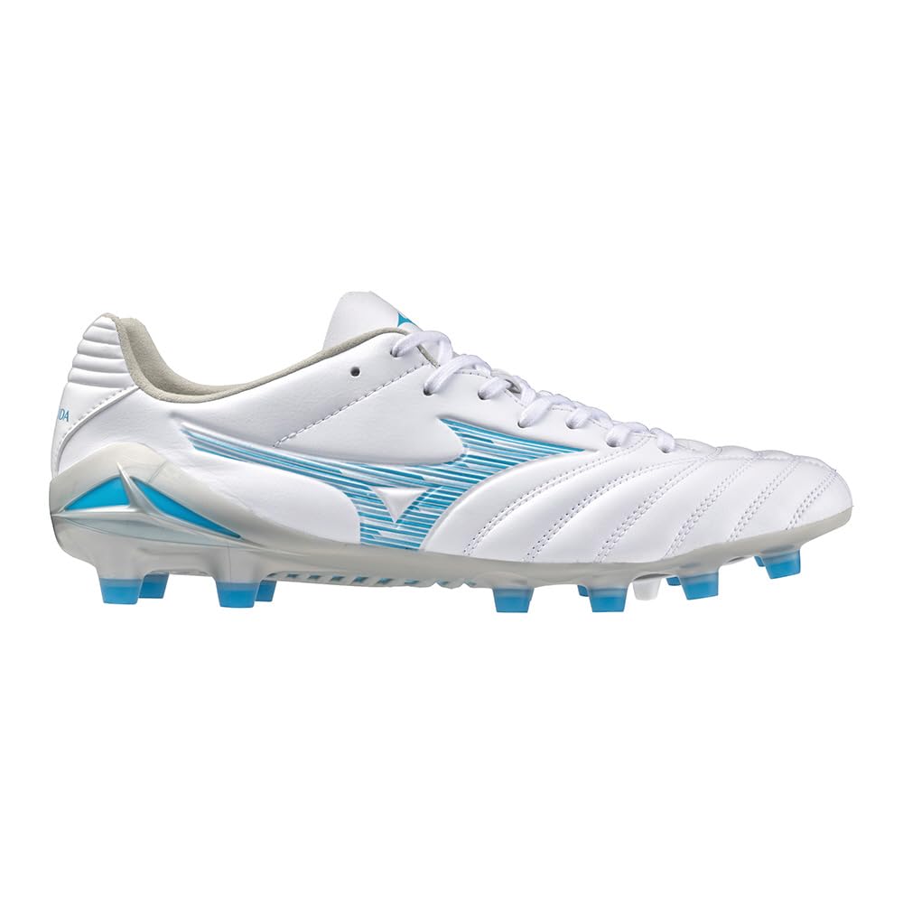 Mizuno Футбольные бутсы Monarcida NEO 3 PRO 2E, футбол, широкие, легкие, бело-синие, 25,0 см,