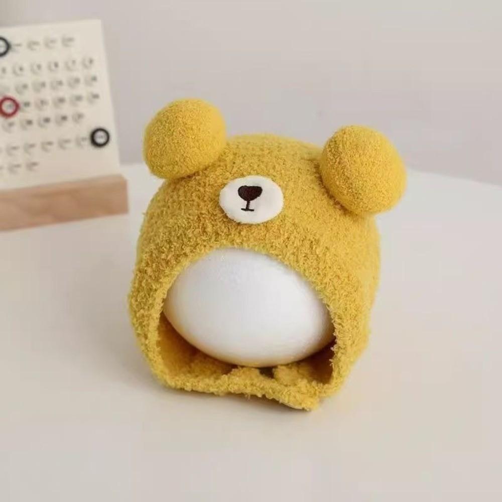Anti-Cold Baby Bear Hat Soft Fleece Infant Toddler Beanie Cute Baby Photo Prop Hat  For Boys