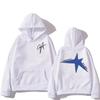 Hooded Sweatshirt Men's Long Sleeved Printed Sweats Fashion Oversized Pullover Vintage Streetwear Warm Fleece Casual Autumn Winter Unisex Top