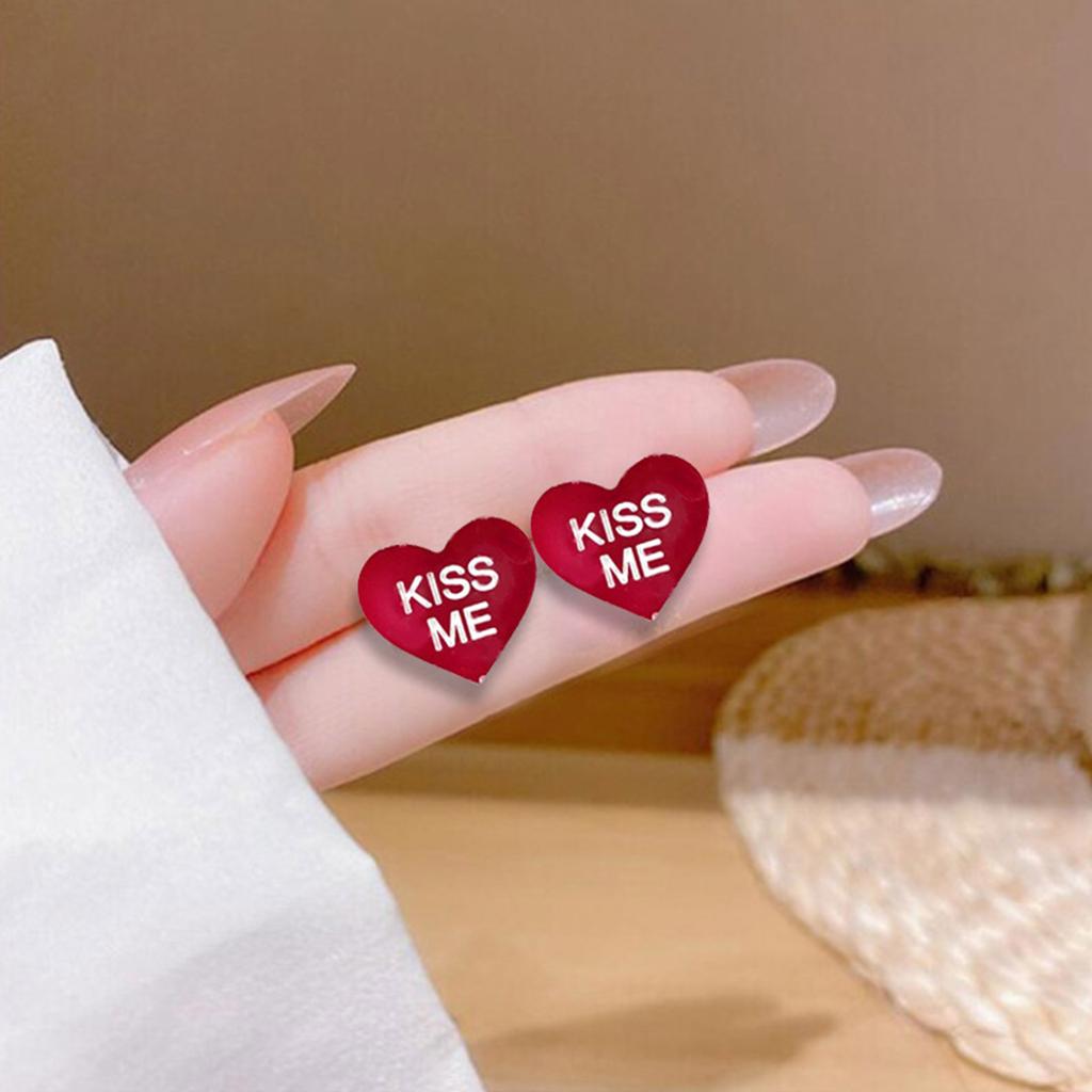 Love Heart Shape Earrings Combination Earring Mold Epoxy Resin Jewelry Mold Resin Casting Pendant Mold Suitable for Diy