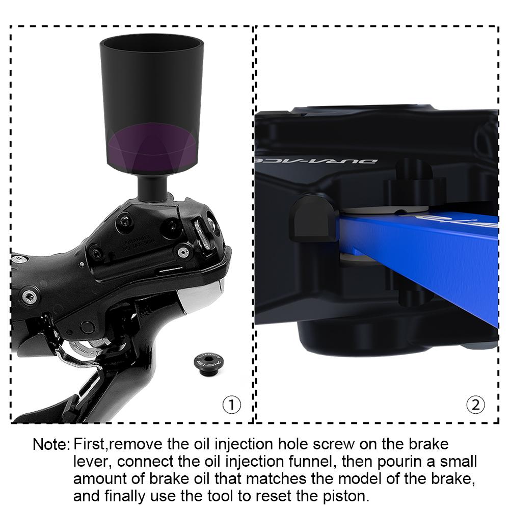 MTB Road Bike Hydraulic Disc Brake Piston Press Tool Bicycle Hydraulic Brake Caliper Reset Tools Bike Maintenance Repair Tool