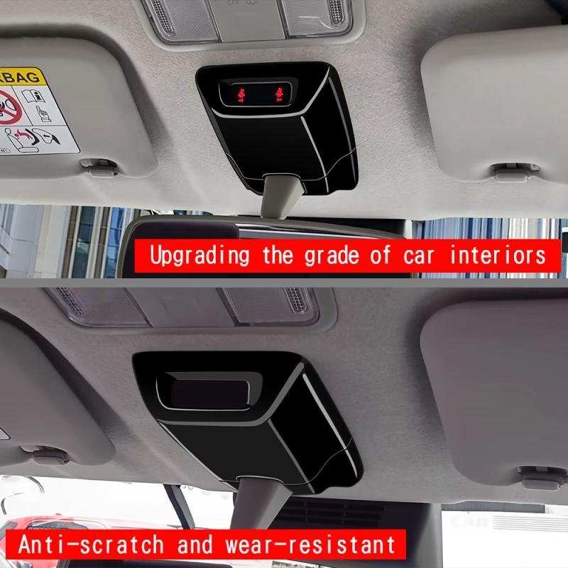 For Daihatsu MOVE 2025 2026 ABS Carbonfiber Emergency Indicator Light Housing Cover Roof Decorative Frame Interior Accessories