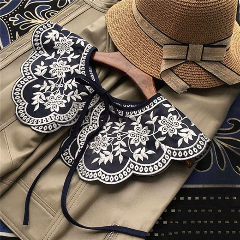 Lace Floral Fake Collar Detachable Decoration Collar False Collar  Shirts/Sweater/Dress Accessory