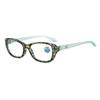Chic Women's Retro Floral Anti-Blue Light Reading Glasses - Ultra-Light PC Frame, High-Definition Lenses, Slimming Design