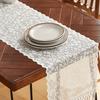 Rechteckiger französischer Spitzen-Tischläufer Nordische Tischdecke Romantische Tischfahne Versammlung