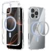 For iPhone 16 Pro Max Case Compatible with MagSafe Anti Scratch Clear TPU PC Phone Back Cover