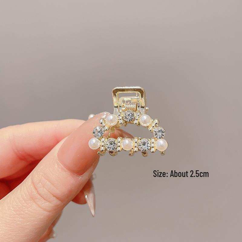 Women's Half-Tied Pearl Hairpin - 2024 New Side Clip for Back of Head