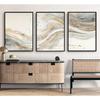 3Pcs Gold Abstract Marble Canvas Wall Art Modern Grey and Gold Fluid Painting Picture Wall Decor neutral Marble Poster Print Artwork for Bedroom