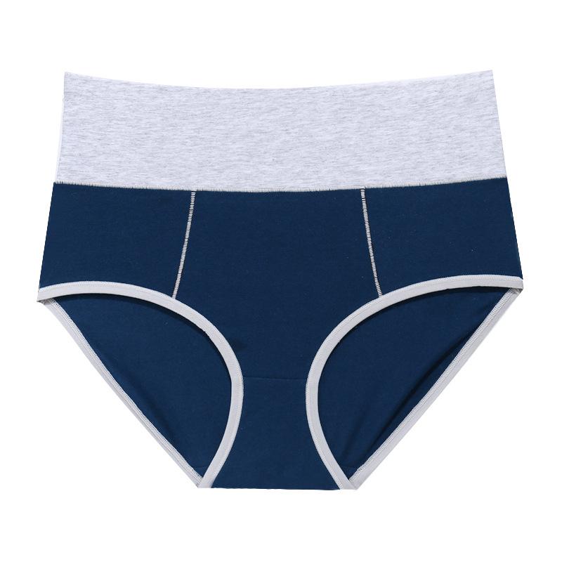 3 Pcs Women Sexy Slimming Sport Panties Solid Color Underwear High-waist Sport Briefs
