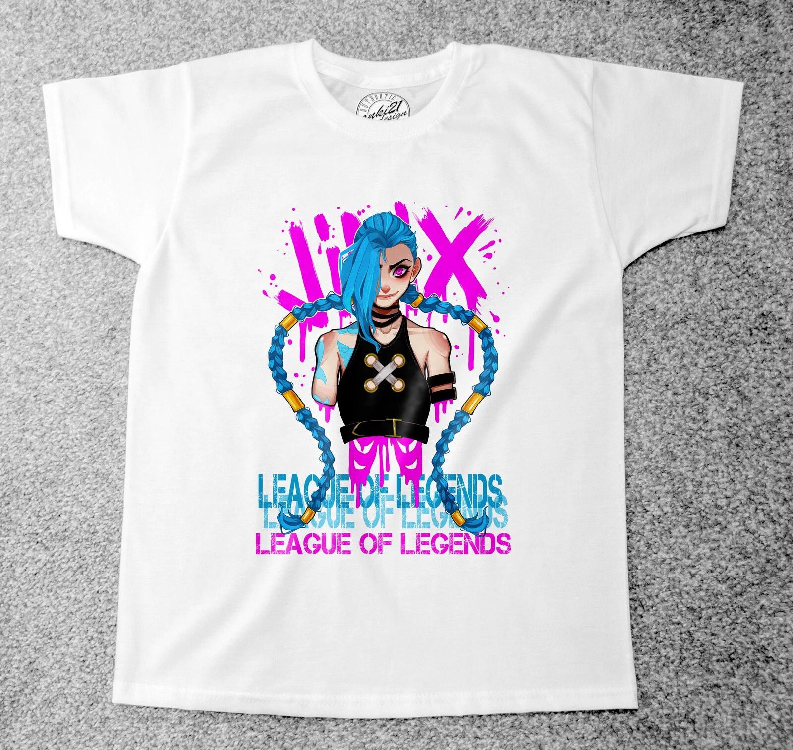 

Arcane League of Legends 003 JINX Anime/Manga Childrens/Kids Adult t shirts 130