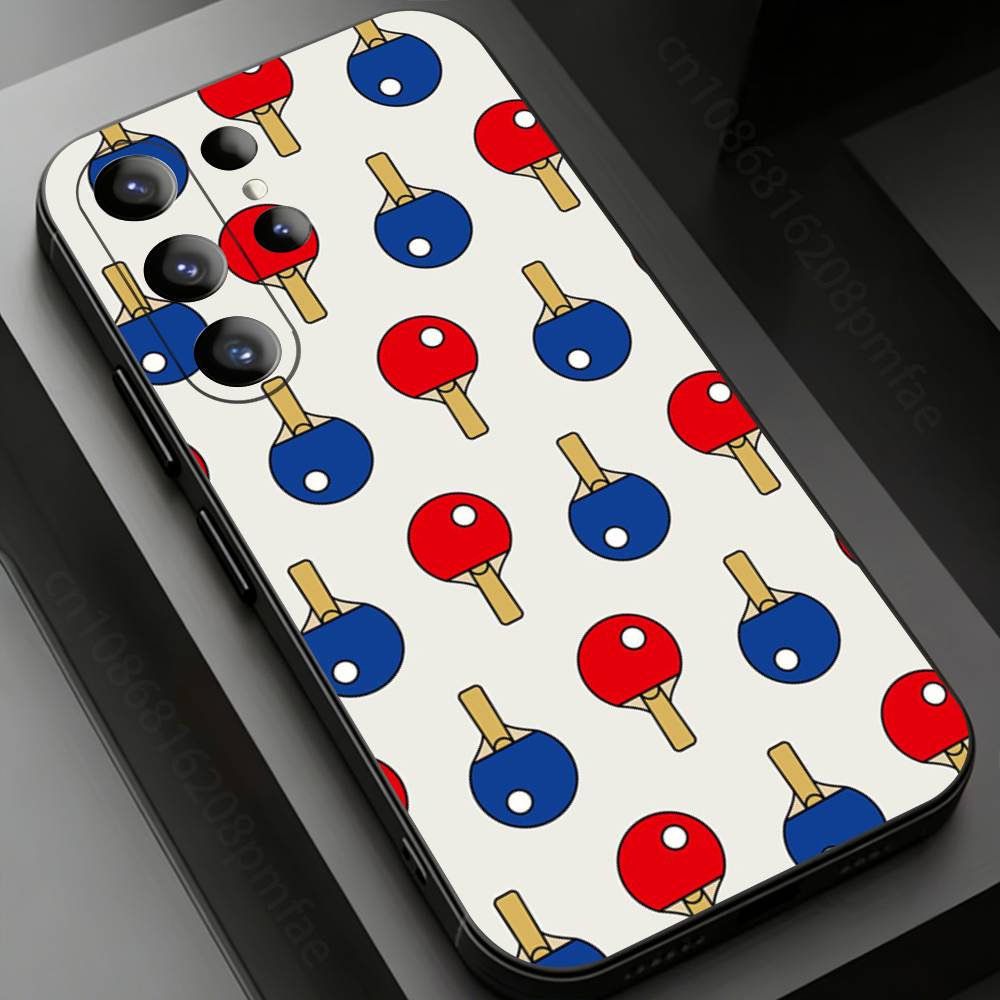 Sport Ping Pong Phone Case for Samsung Galaxy S20,23 Ultra S24,22 Plus S25,26,21FE TPU Cover