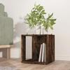 VidaXL Side Table Smoked Oak 33x33x34.5 Cm Engineered Wood 816020