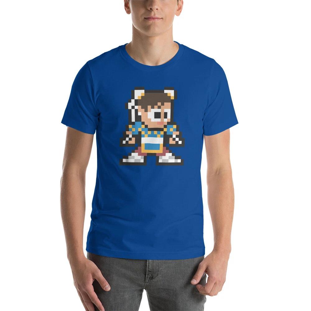 

Chun-Li SF2 Street Fighter 2 SF6 6 VI 8-bit Retro Pixel Art Vintage T-Shirt S