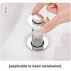 Bathroom Sink Stopper Hair Catcher, Pop-Up Drain Strainer with Stainless Steel Basket, Prevents Clogs, Bathtub Strainer Hair Catcher, Shower Drain