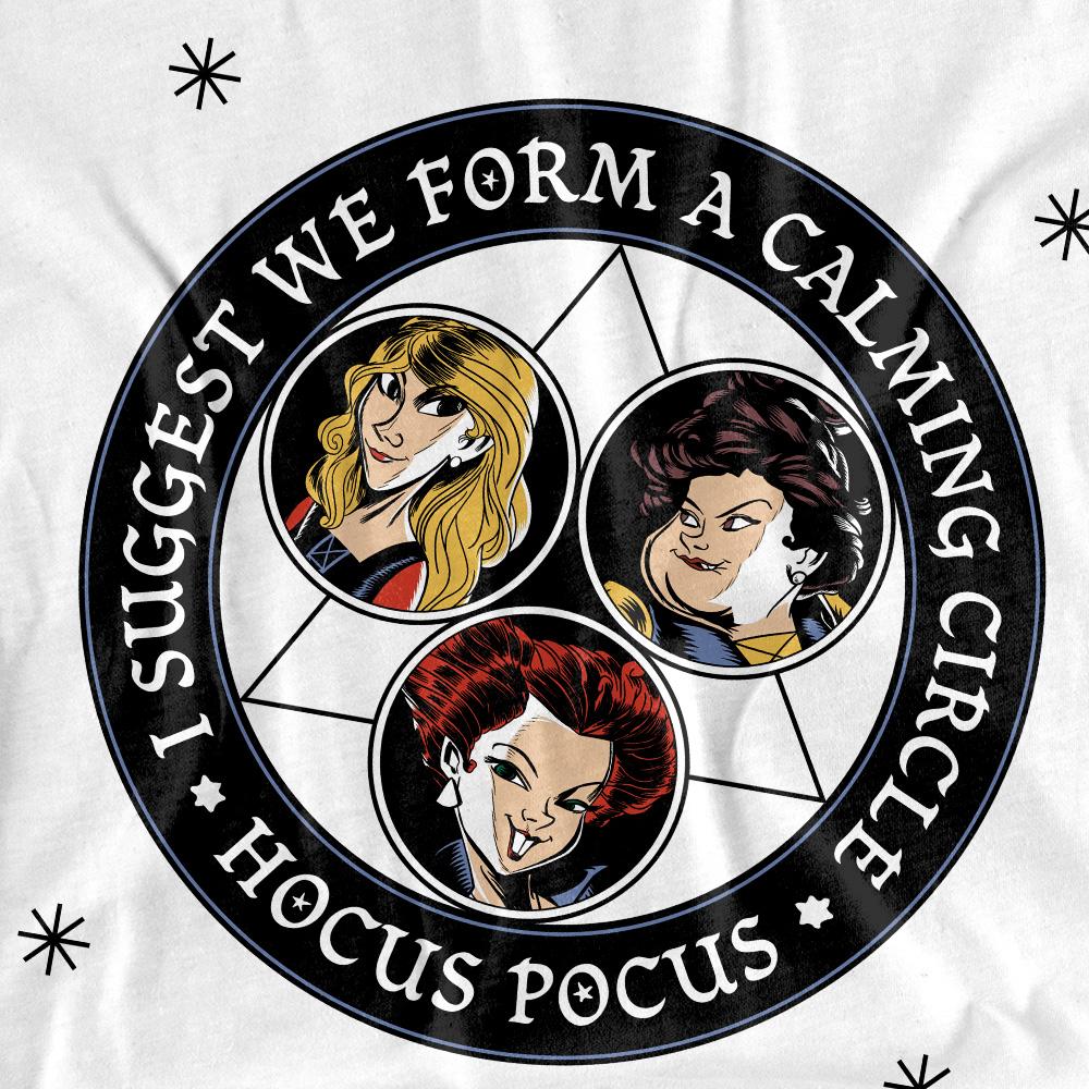 Hocus Pocus Unisex Adult Form A Calming Circle Sanderson Sisters T-Shirt