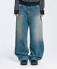 SLOW RECORD HOUSE Women'S Washed Wide Denim Pants_Vintage Blue
