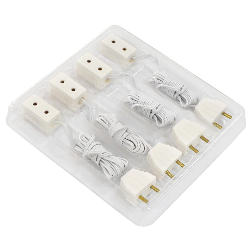 4Pcs 1/12 Dollhouse Decorative Lamp Transformer Socket Connection Line Model Home Appliances Accessories Kid Pretend Play Toys