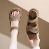 Platform sandals women's new open-toed non-slip breathable versatile beach shoes Velcro Roman sandals in summer 2025