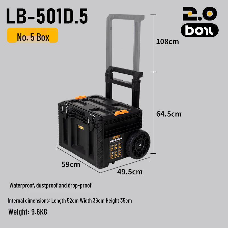 Longbang 2.0 Industrial Multifunction Stackable Tool Storage Suitcase