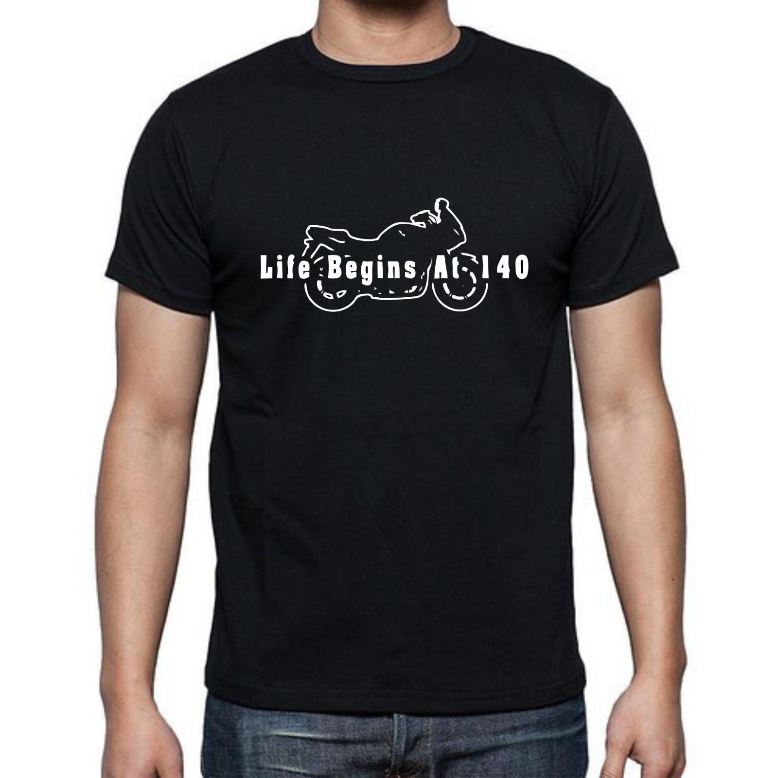 Motorcycle Life Begins At 140 Mph Tee t-shirt all sizes and colors XL