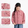 Xiaoyinman Girls' Embroidered Pure Cotton Lapel Jacket