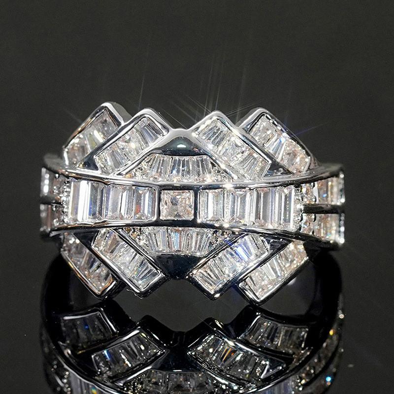 CopperGorgeous Ring for Women Wedding Accessories Full Sparkling Cubic Zirconia Party Luxury Trendy Jewelry