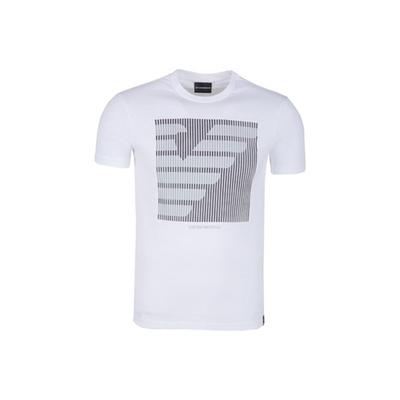 Lightweight Crew Neck Printed Short Sleeve T-Shirt Men Tops White 3Z1T89-1J00Z-0100