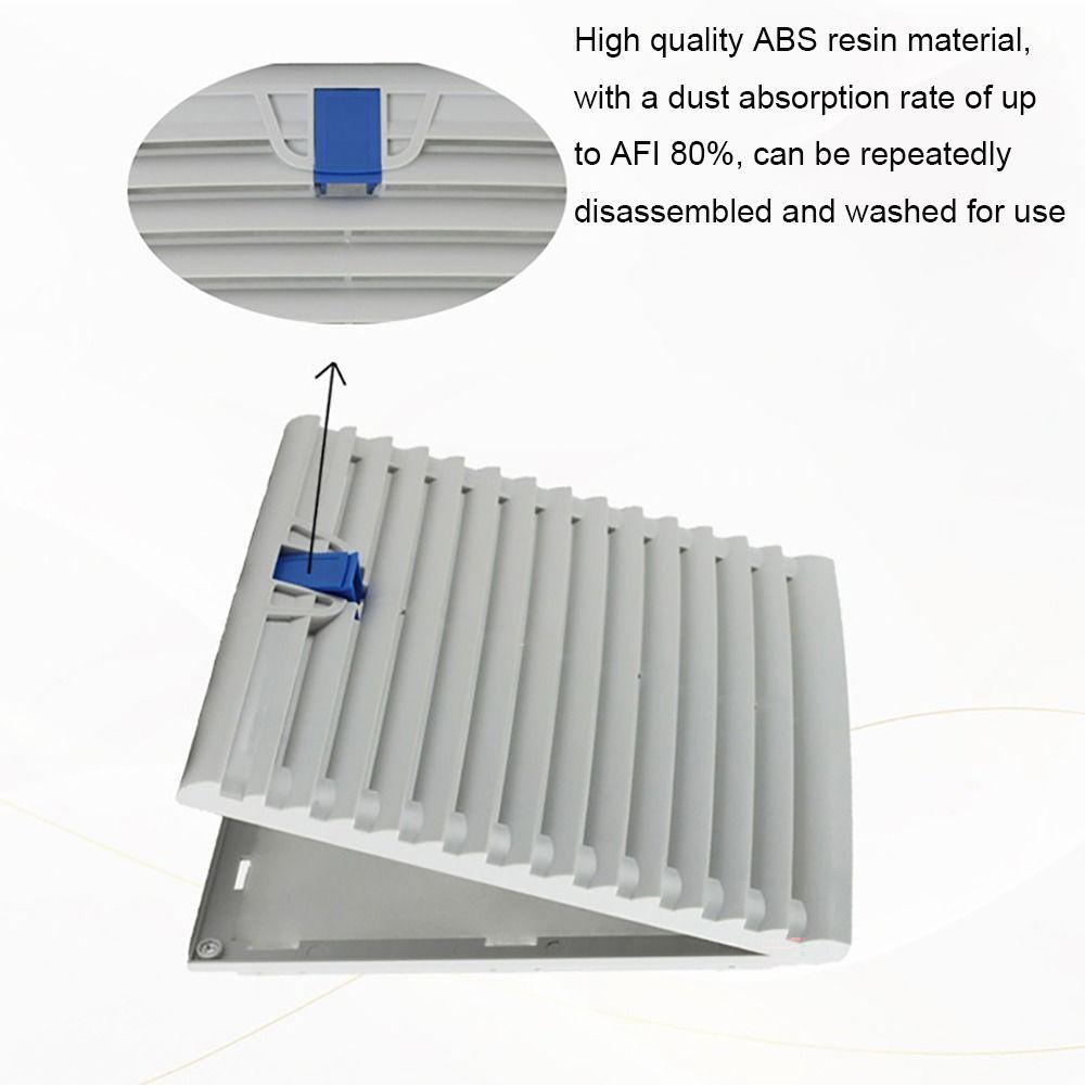 Air Ventilation System ABS Cabinet Ventilation Filter White Without Fan Fan Filter Louvers Blower Exhaust