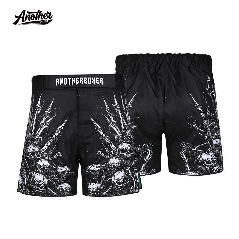 ANOTHERBOXER Skull Stack MMA Shorts Boxing Martial Arts Training UFC Kickboxing