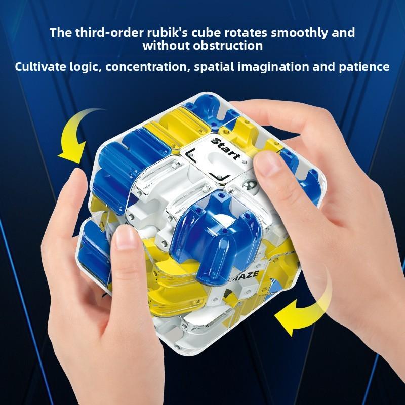3D Maze Magic Cube Puzzle Toy Labyrinth Rolling Ball Magic Cube Release Stress Autism Anxiety Adult Kids Relief Anti-Stress toys