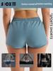 Women's Quick-Dry Mesh Yoga Shorts - Two-Piece, Anti-Exposure Design