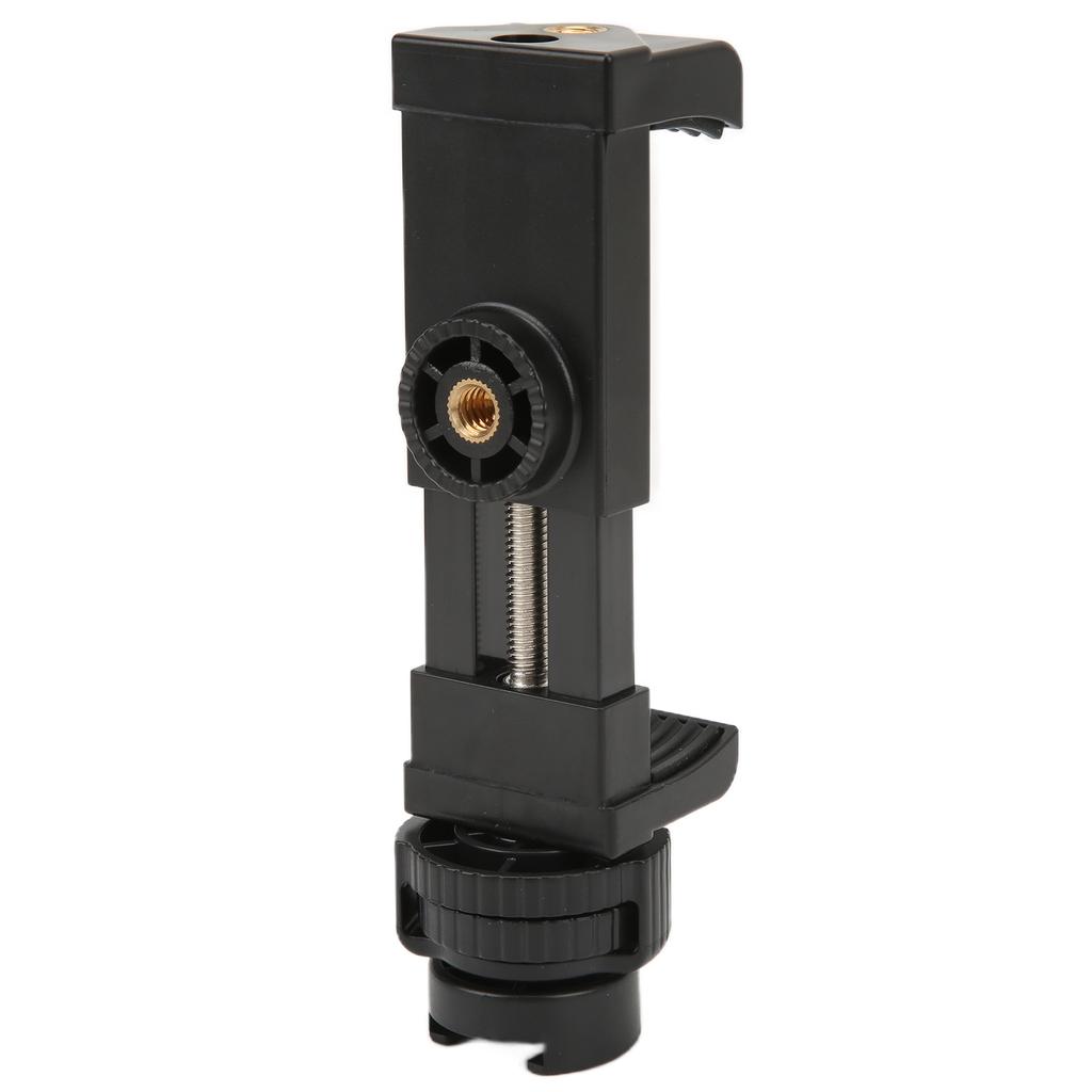 Portable Tripod Smartphone Mount Phone Tripod Adapter Clamp with Cold Shoe Mount