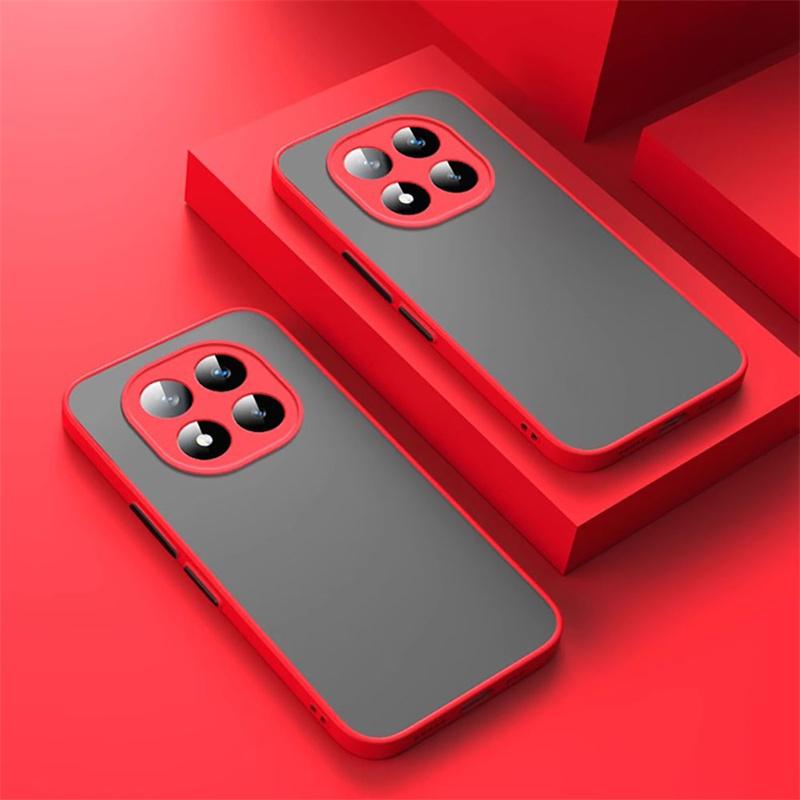 Shockproof Armor Matte Case For Xiaomi Redmi Note 14 13 12 11 10 9 Pro Plus A3 14T 14C 5G 4G Soft TPU Bumper Clear Hard PC Cover