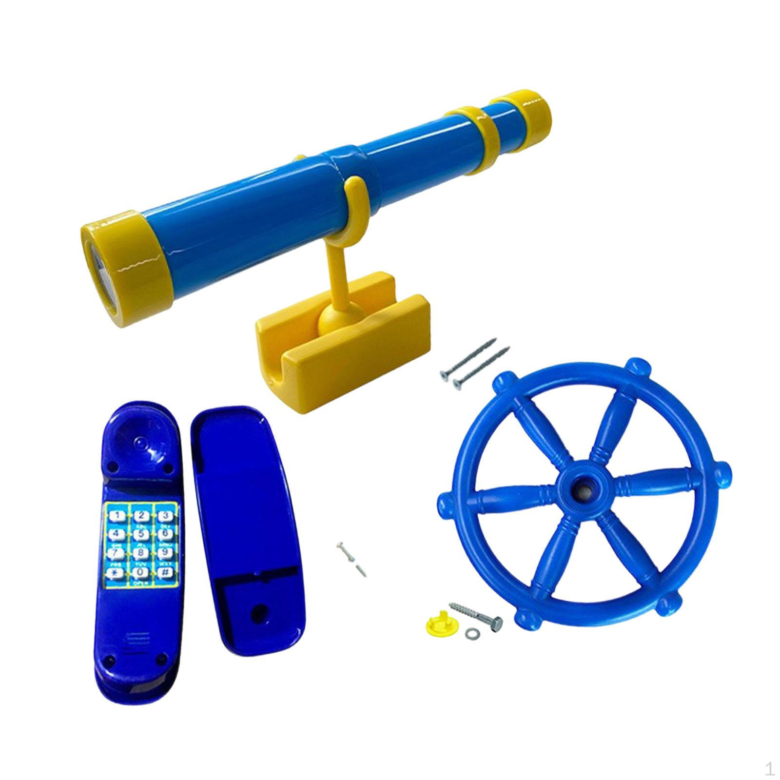 

Playground Accessories for Kids Outdoor Swingset Attachments Backyard Role Play Activities Toy