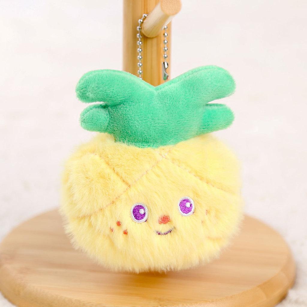 Watermelon Apple Eggplant Garlic Carrot Plush Keychain For Girls Accessory Bag