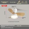 24 Inches Six-speed Electric Ceiling Fan Light Nordic Dining Room Ceiling Fan Light Lamp Frequency Conversion Chandelier Fan