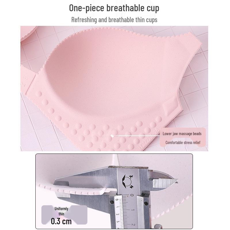 Übergröße Kabelloser Frontverschluss Rosen Dünne Cup BH für Frauen - Große Büste Schönes Rückendesign