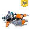 LEGO Creator Cyber Drone 31111 – Toy Block Set – Airplane – 6+ Years – Gray/Black/Orange