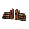 2x Faux Book Ornament Bookends with Drawers European Style Organizer Book Holders for Desktop Bookshelf Living Room Cafe School
