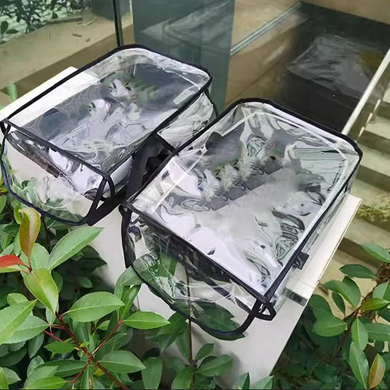 1 Paar Wasserdichte Motorrad-Lenkerabdeckung Lenker-Schutzabdeckung Dicke Langlebige Winddichte Transparente Lenker-Fäustlinge