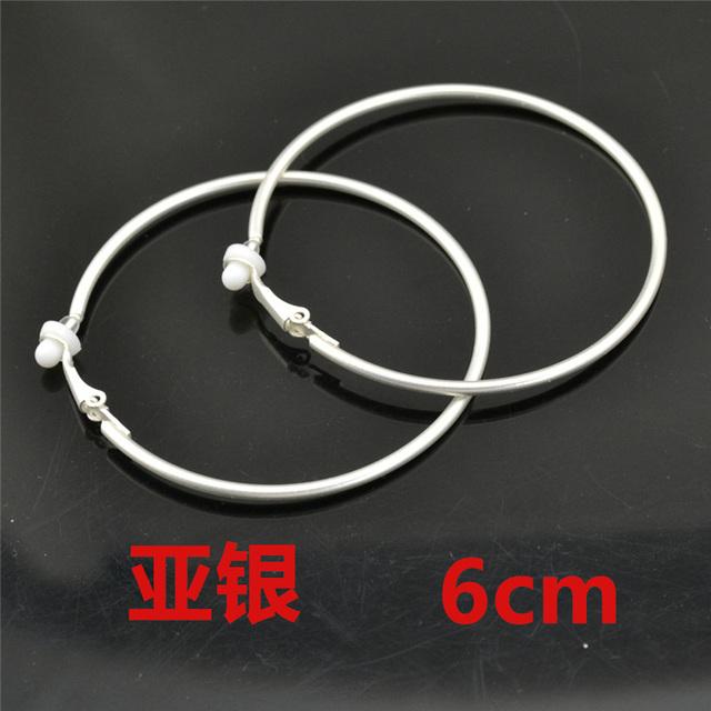 

Серьги-клипсы без пирсинга, не проколотые, маленькие, большие, круглые, розовое золото, посеребренные кольца, классические трендовые серьги-кольца для женщин