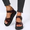 Neue Damen Gladiator Sandalen Frau Sommer Mode Plateau Sandalen Schnallenriemen Freizeitschuhe Damen Übergröße Sandalen Europa