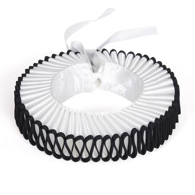 Renaissances Collar Elizabethan Neck Ruff Detachable Collar Vintage Neck Ruff Halloween Coslay Costume Accessory Unisex