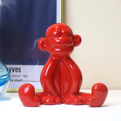 Simple Modern Little Monkey Decoration Resin Creative Home Decoration Living Room Children's Room Study Model Room Decoration