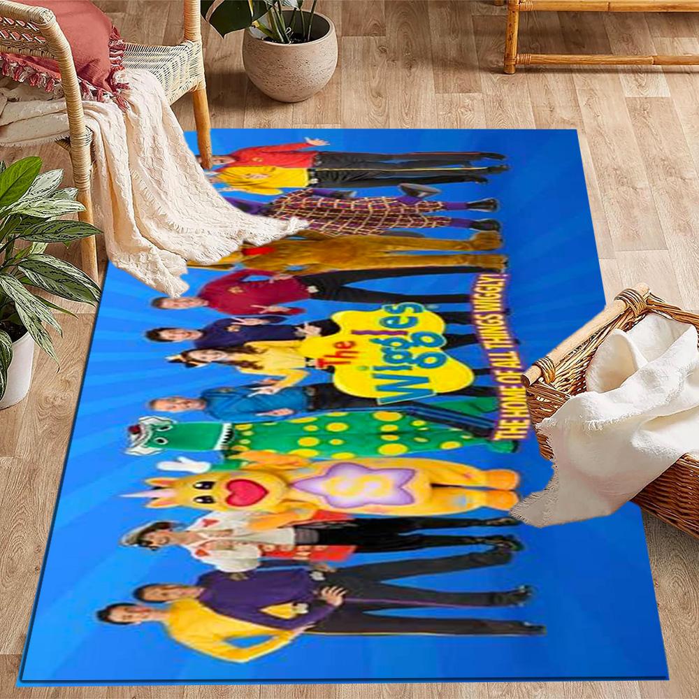 Tappeti Antiscivolo a Tema The Wiggles Singing Show - Arredamento per la Casa in Poliestere, Adatti per Camere da Letto, Soggiorni, Ingressi, Studi e Decorazioni