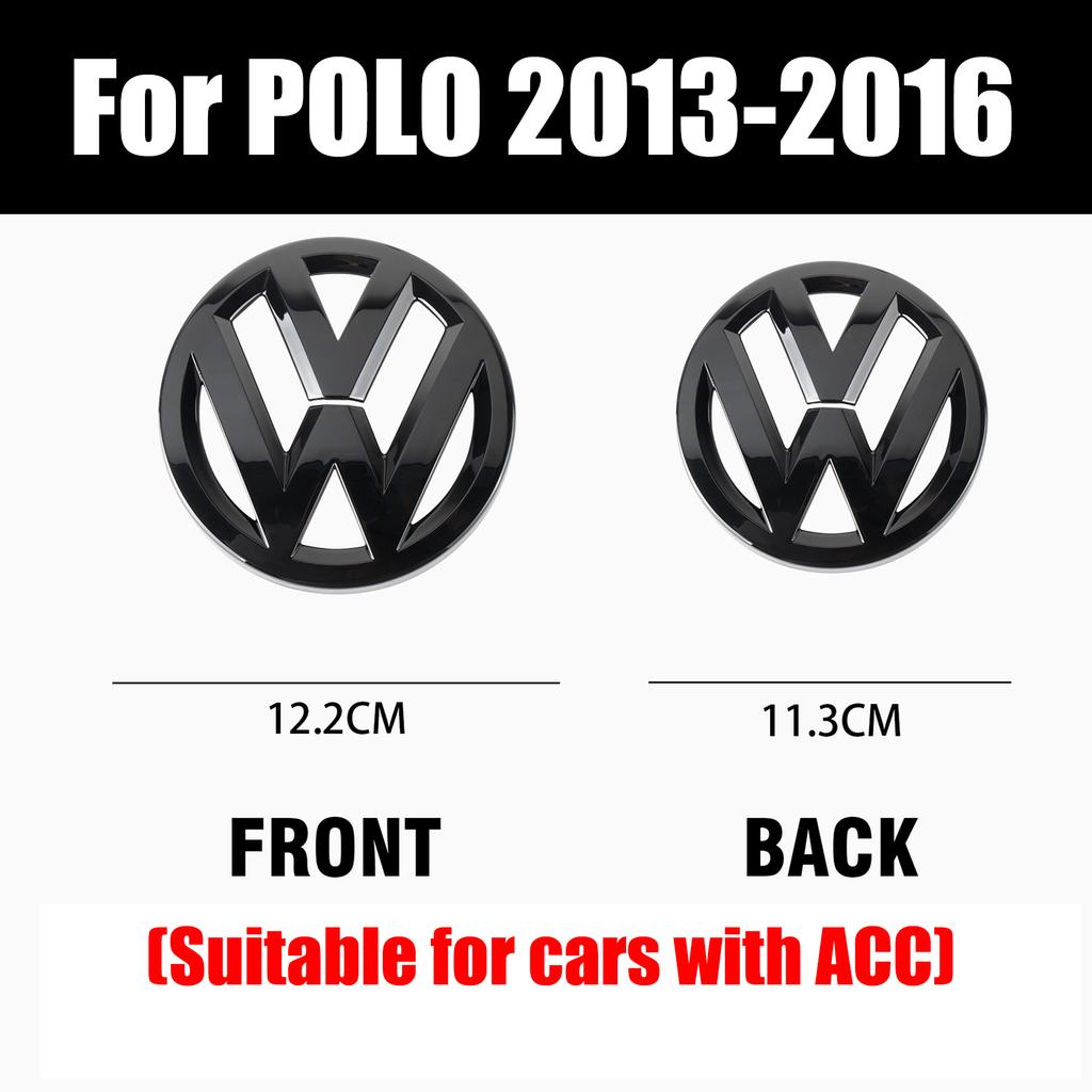 Dla VOLKSWAGEN VW Dla Volkswagen VW Polo 2013-2016 Akcesoria Samochodowe Bezdestrukcyjne Naklejki z Emblematem na Przedni Grill Samochodu Tylny Bagażnik