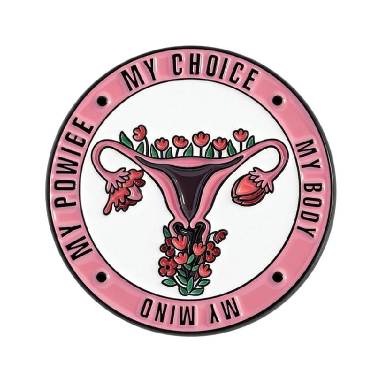 

Fashionable Gynecological Symbol Brooch Lightweight Pin Trendy Uterus Badge Accessory For Feminist Event And Outfits