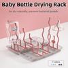 Collapsible Travel Bottle Drying Rack with Cover Folding Draining Rack  Water Bottle