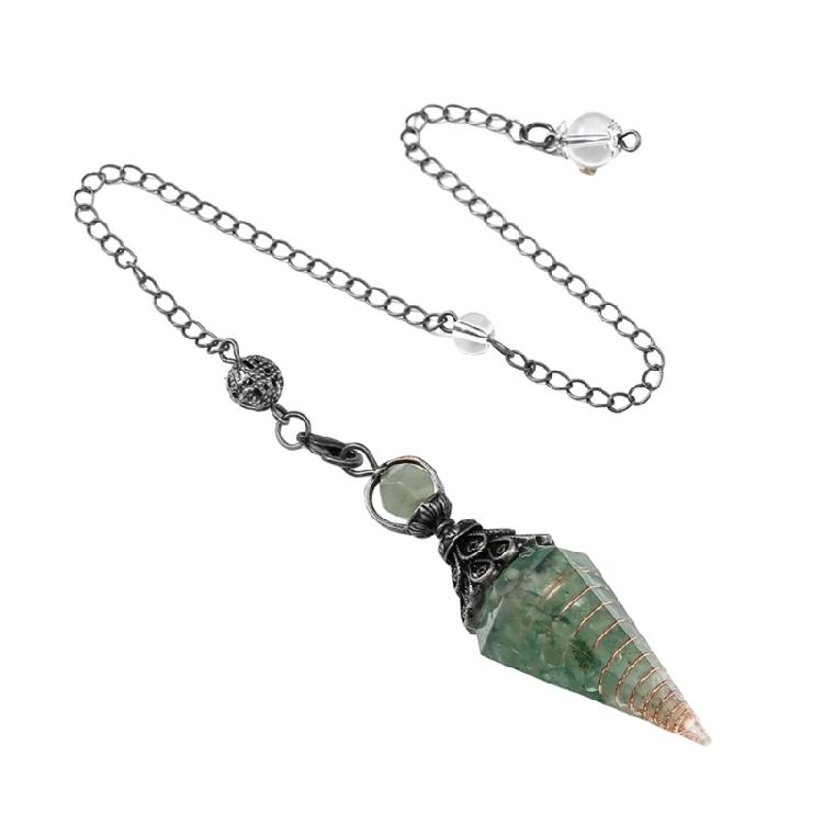 Pêndulos de Cristal Lápis-lazúli Místicos, para Praticantes de Reiki Suprimento para Cerimônias de Bruxaria Pêndulos Pedra Radiestesia